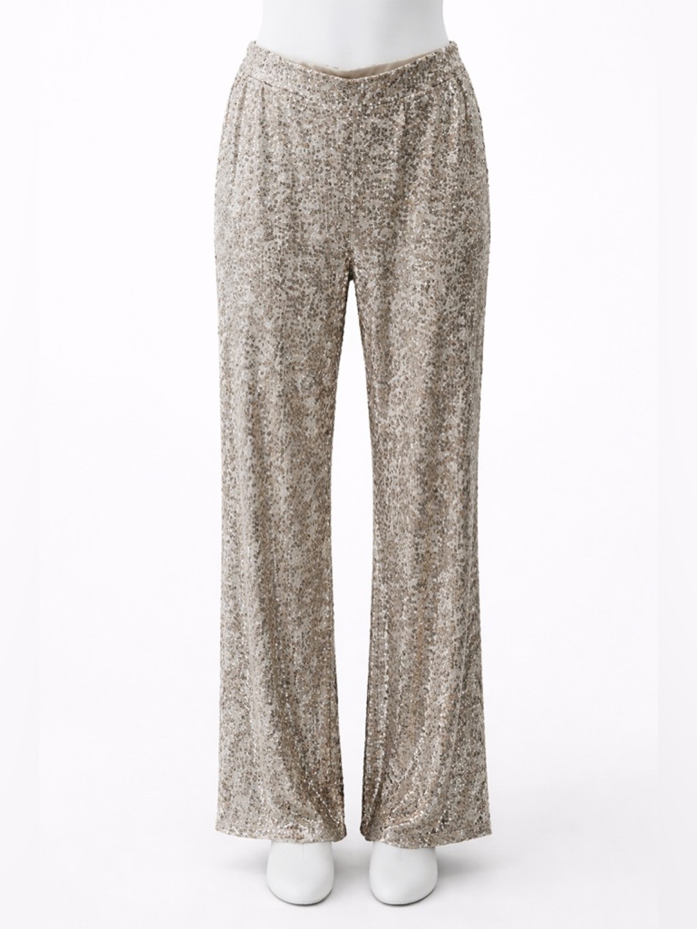 Cable & Gauge Champagne Sequin Top